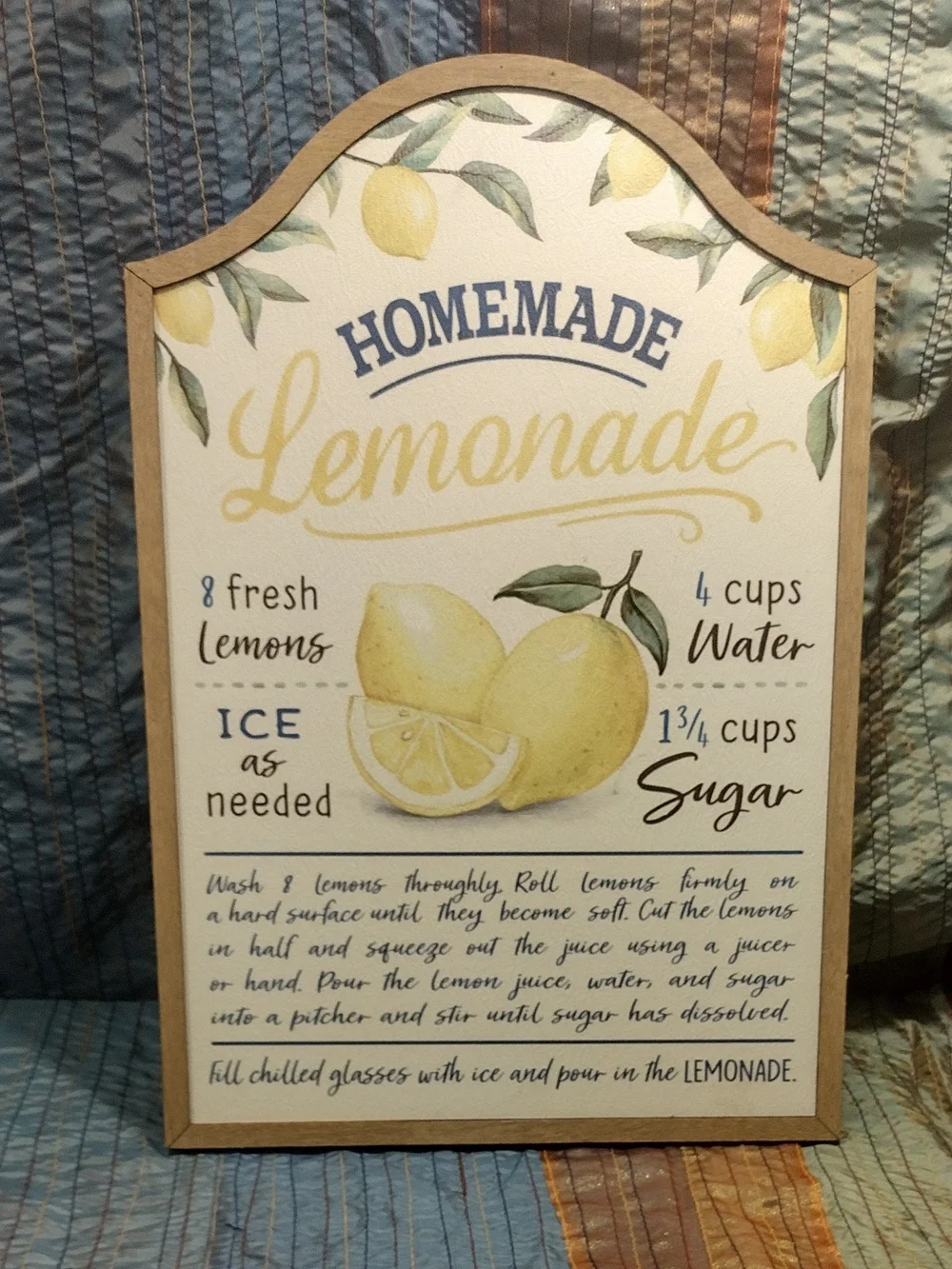 Rustic Lemonade & Kitchen Wall Art Set - Yellow Sunflower Accent
